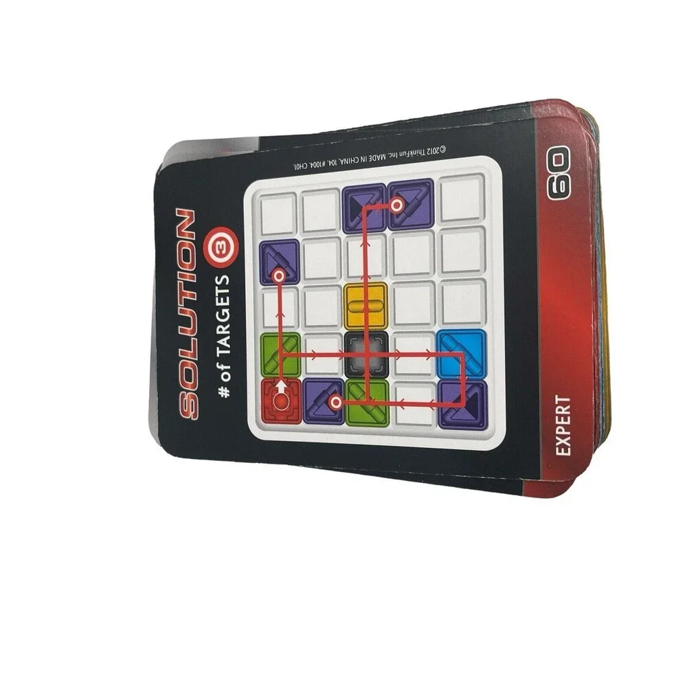 Laser Maze Game Puzzle Solution Cards EUC Think Fun Logic Game Complete